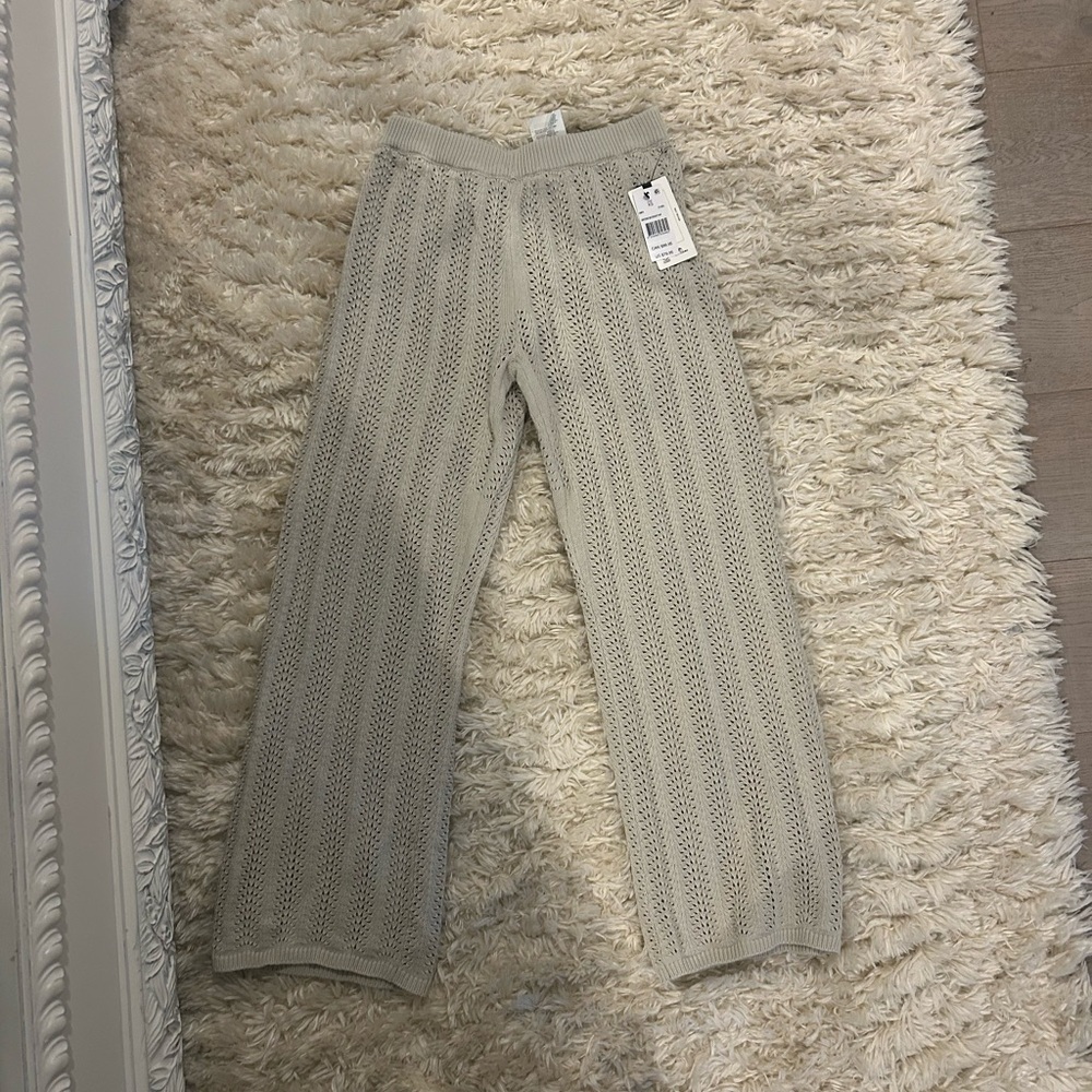 Rip Curl Santorini Sun crochet beach pant lounge xs
